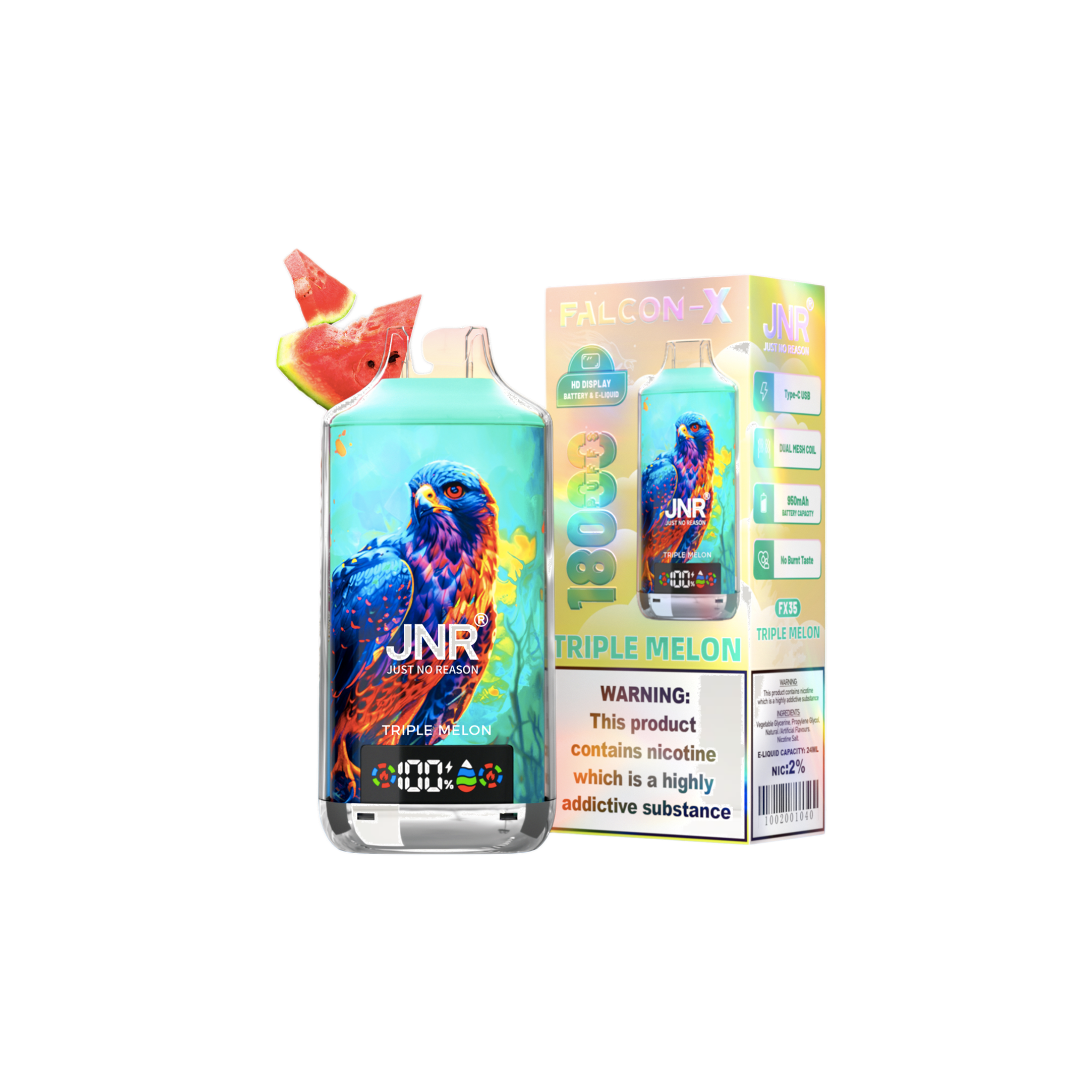 JNR Falcon X 18K - Jednorazówki e-papieros 18000 buchów wyprzedaż